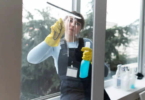 Nettoyage de vitres intérieures et extérieures aux Hogues